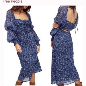 FREE PEOPLE 😍Aglow MIDI Dress XL